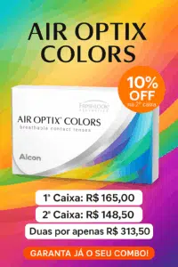 Air Optix Colors – 10% Off na segunda caixa