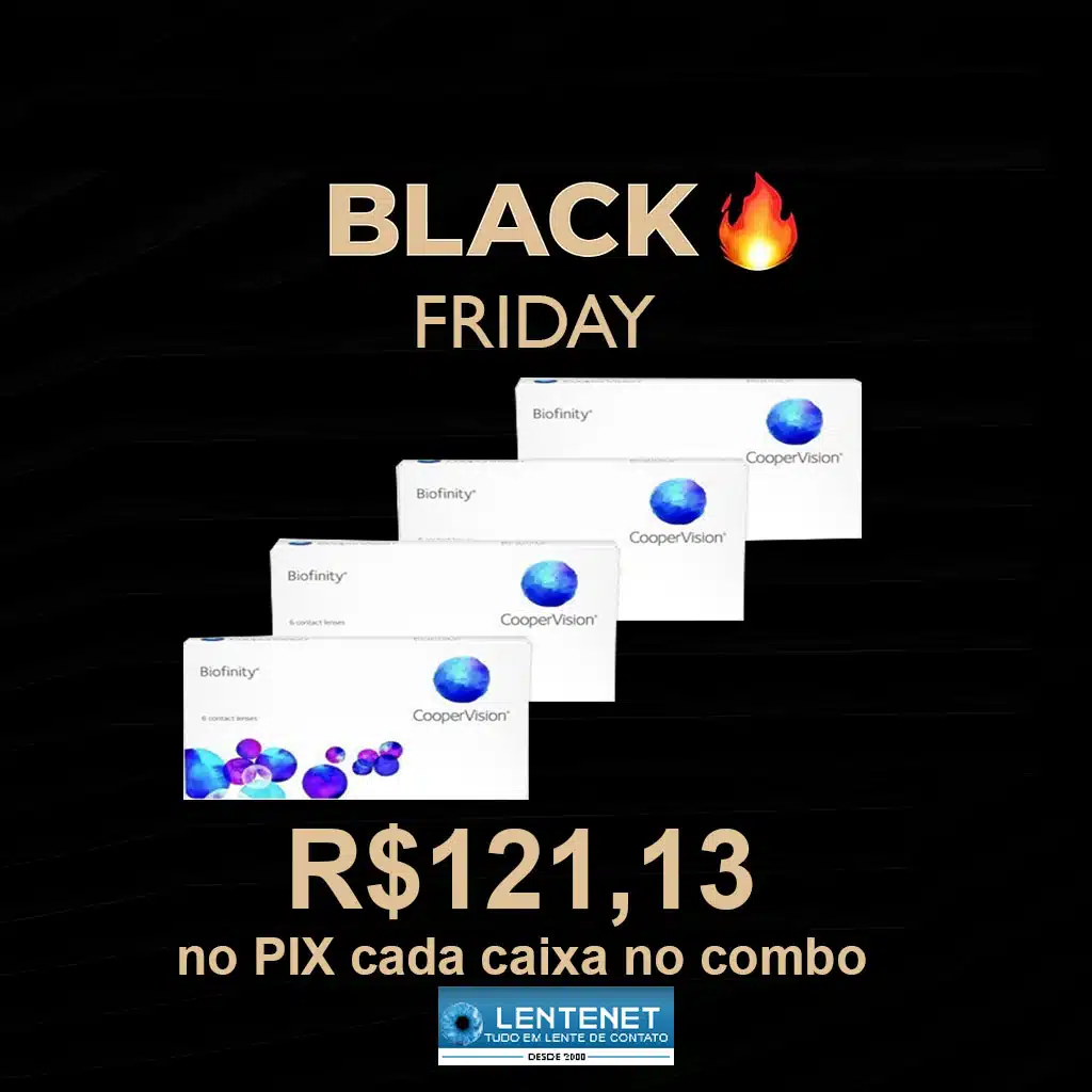 Biofinity Combo 4 Caixas 1 Biofinity Combo Black Friday