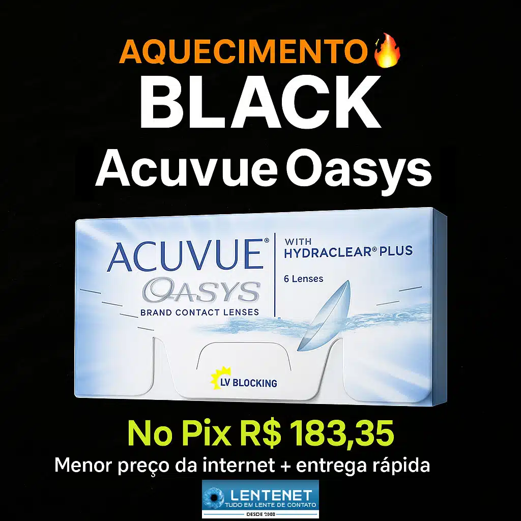 Promoção Black Friday Acuvue Oasys 1 Promo Acuvue Oasys