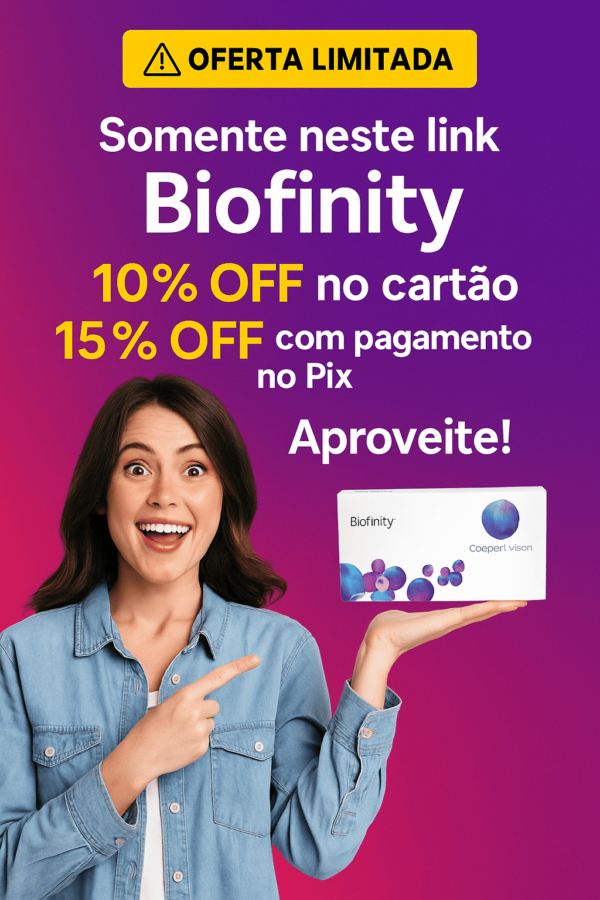 Promoção Relâmpago Biofinity