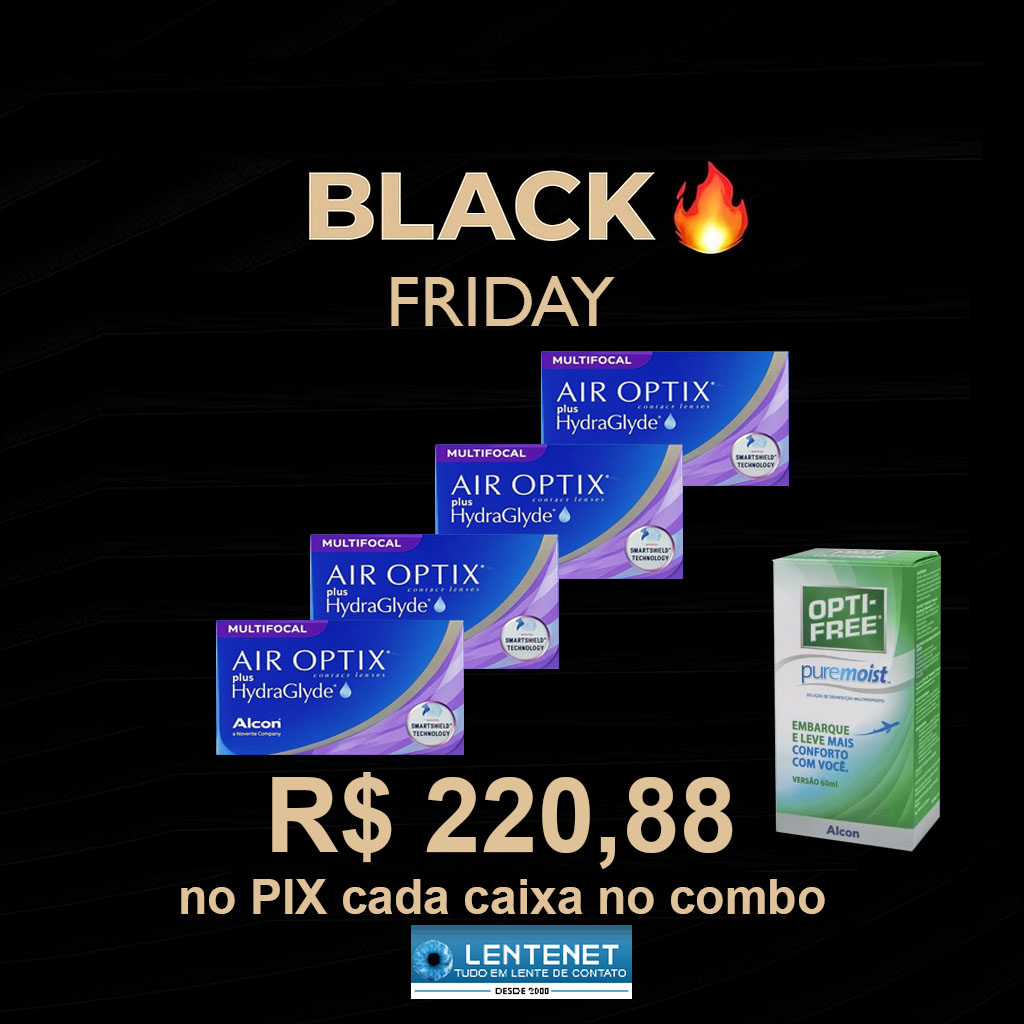 Air Optix Plus Hydraglyde Multifocal Combo 4 Caixas 1 Air Optix Hydraglyde Multifocal Combo Black Friday