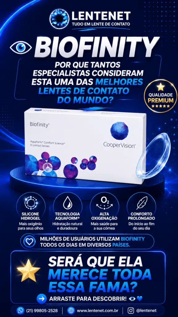 Biofinity: por que tantos especialistas consideram esta uma das melhores lentes de contato do mundo ou até mesmo a número 1? 1 Biofinity: por que tantos especialistas consideram esta uma das melhores lentes de contato do mundo?