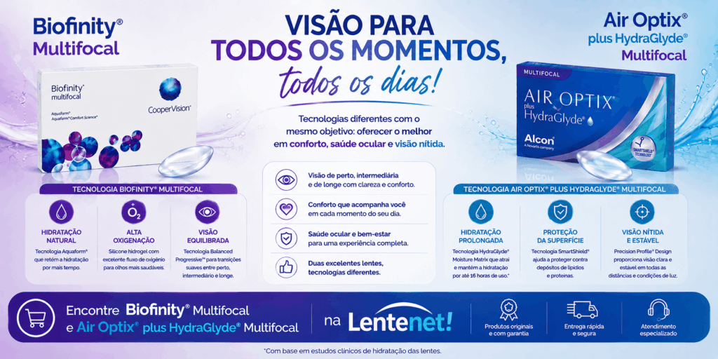 Biofinity® Multifocal × Air Optix® plus HydraGlyde® Multifocal: qual a diferença? 14 ChatGPT Image 13 de ago. de 2026 11 39 47 1